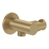 Cutout image of Villeroy & Boch Universal Brushed Gold Round Shower Holder & Outlet